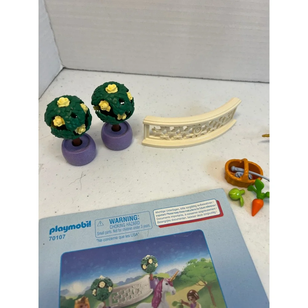 Playmobil 70107 Princess Unicorn Garden Playset with Figures and Accessories